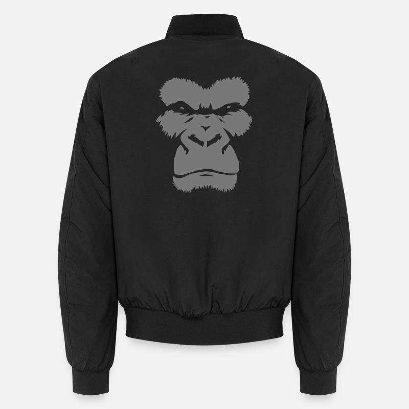 Silhouette de singe sauvage Graphique Bomber unisexe