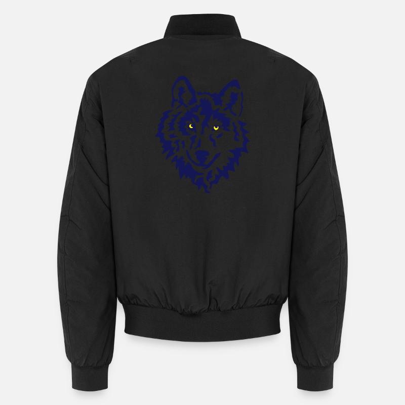 Wolf Raubtier Unisex Bomberjacke