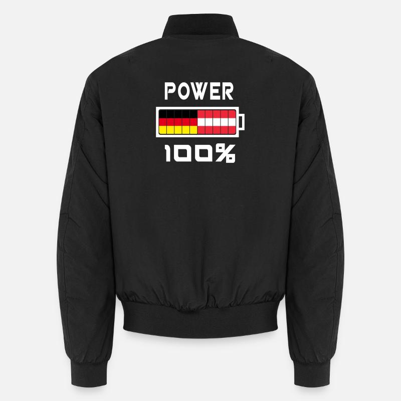 Germany and Austria Power 100% - Unisex Bomber Jacket - black