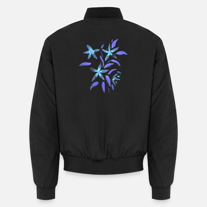 Fleurs - mauve - fleurs Bomber unisexe