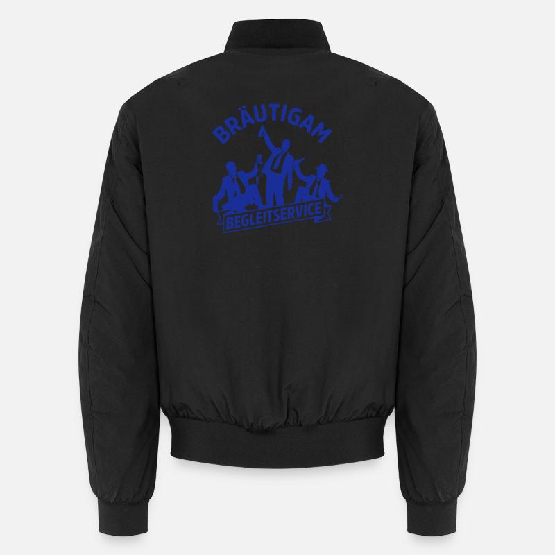 junggesellenabschied Hochzeit - Unisex Bomberjacke - Schwarz