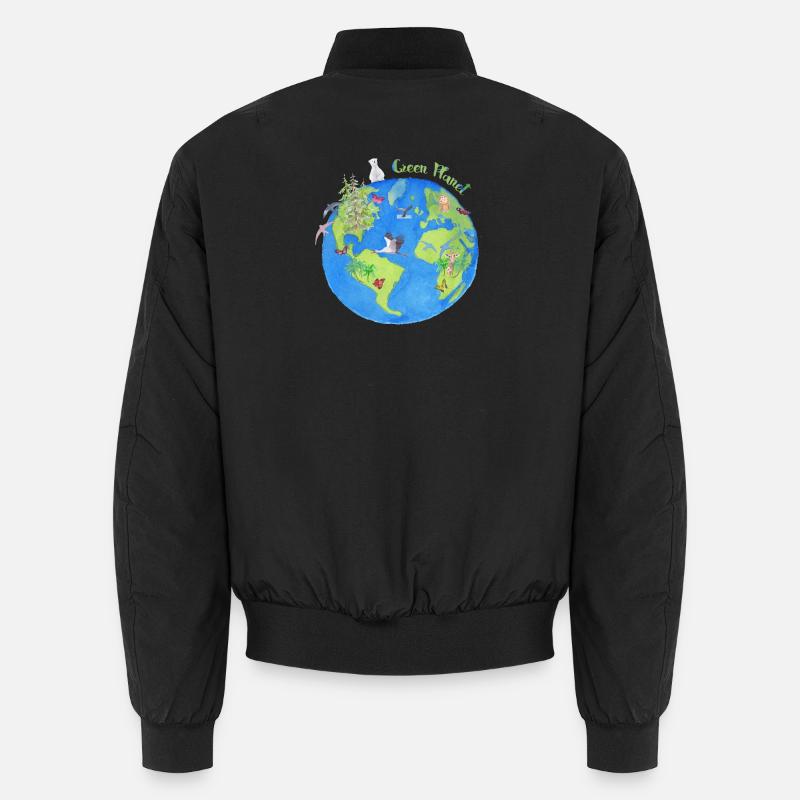 Green Planet - Planet Unisex Bomberjacke