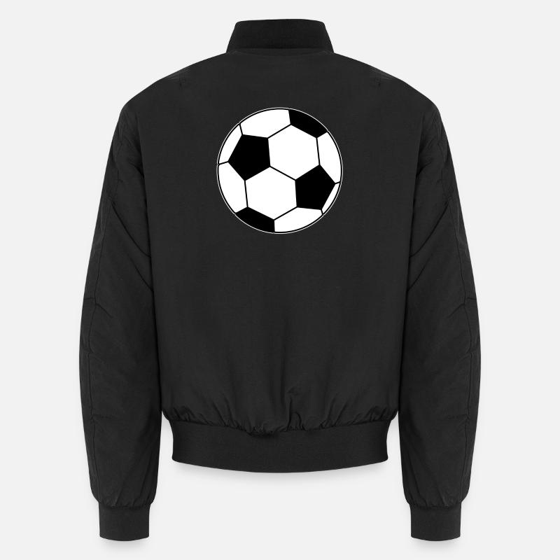 Fussball - Unisex Bomberjacke - Schwarz