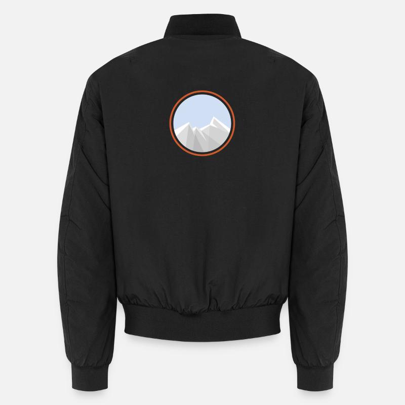 mountain chain - Unisex Bomber Jacket - black