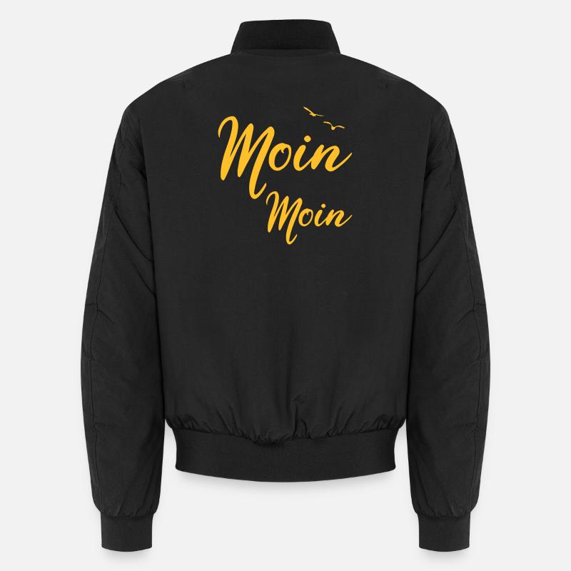 Moin Moin - Spruch Design Geschenk Unisex Bomberjacke