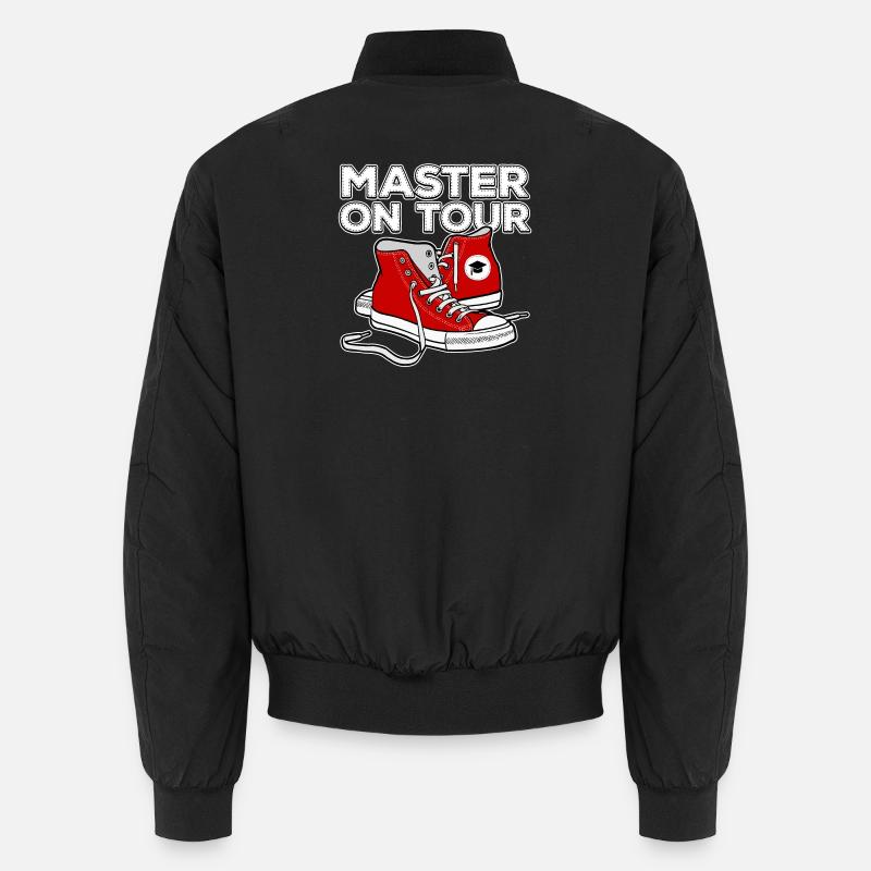 Master Uni Abschluss Schulabschluss Diplom Lustig Unisex Bomberjacke