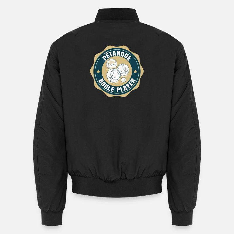 Pétanque Boule Player Boulekugel Boulespieler Unisex Bomberjacke