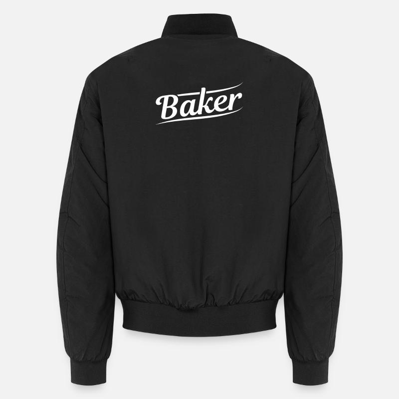 Bäcker Backen - Unisex Bomberjacke - Schwarz