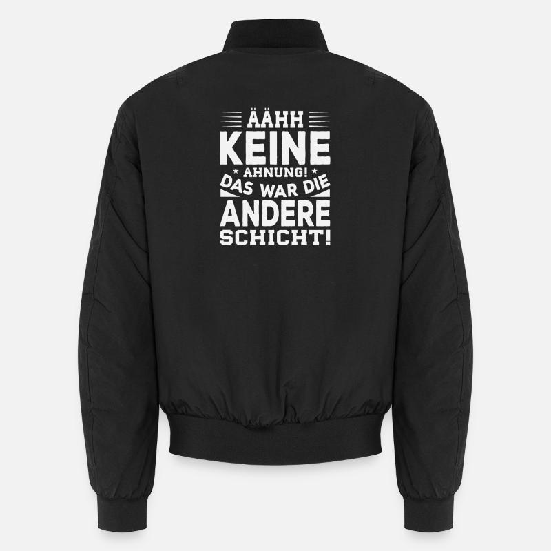 Das war die andere schicht - Unisex Bomberjacke - Schwarz