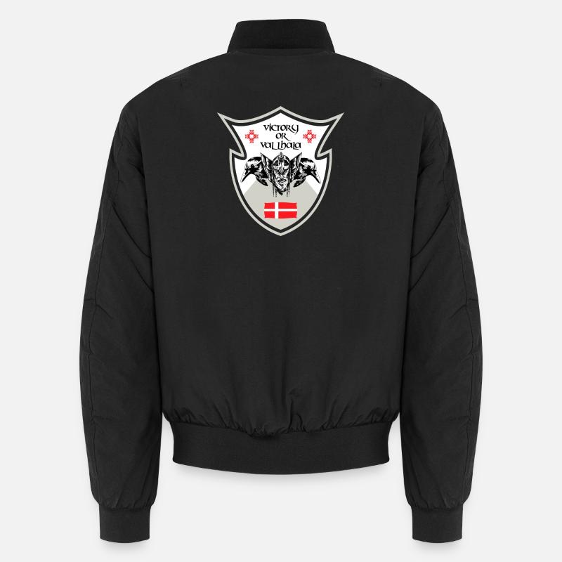 Dänemark Wikinger Design Unisex Bomberjacke
