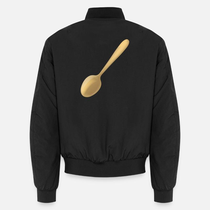 a golden spoon Unisex Bomber Jacket
