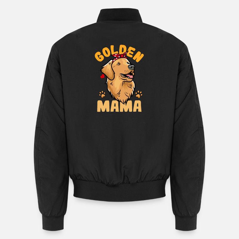 Golden retriever - Bomber unisexe - noir