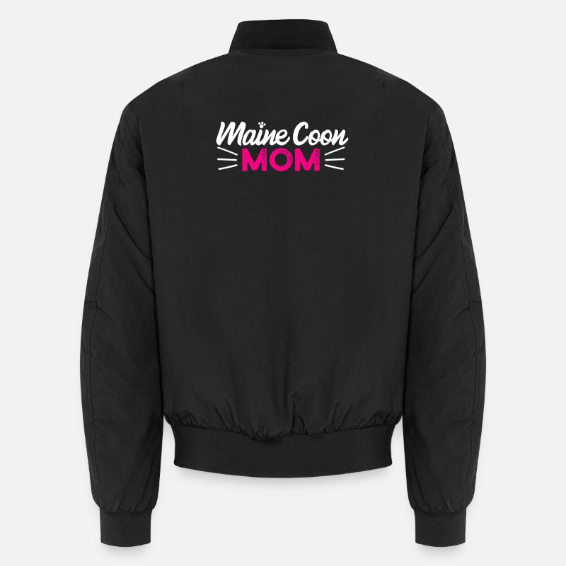 Maine Coon Katze - Unisex Bomberjacke - Schwarz