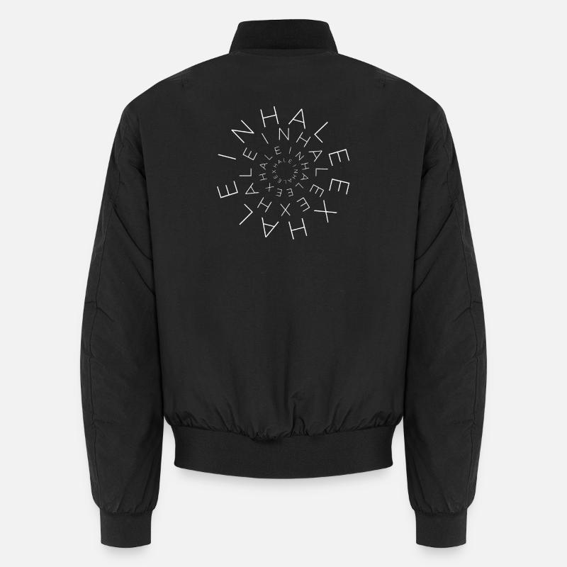 INHALEEXHALE - Unisex Bomberjacke - Schwarz