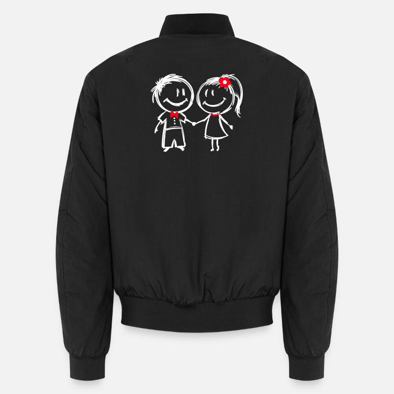 Pärchen Liebe Beziehung Romantik Valentinstag Unisex Bomberjacke