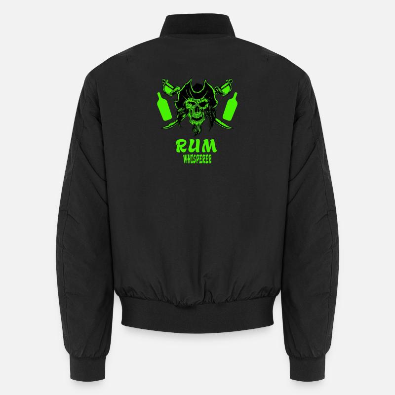 Rum Flüsterer - Unisex Bomberjacke - Schwarz