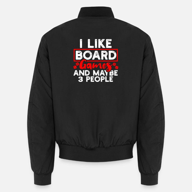 Gesellschaftsspiele Brettspiele - Unisex Bomberjacke - Schwarz