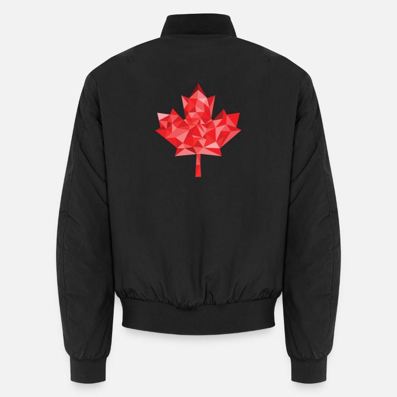 Feuille d'érable polygone Canada Bomber unisexe