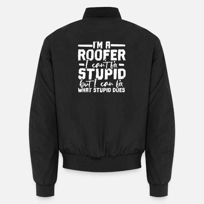 Roofer - Unisex Bomber Jacket - black