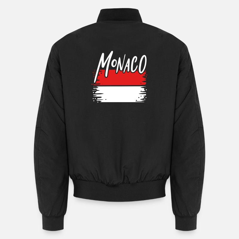 Monaco Principality - Unisex Bomber Jacket - black