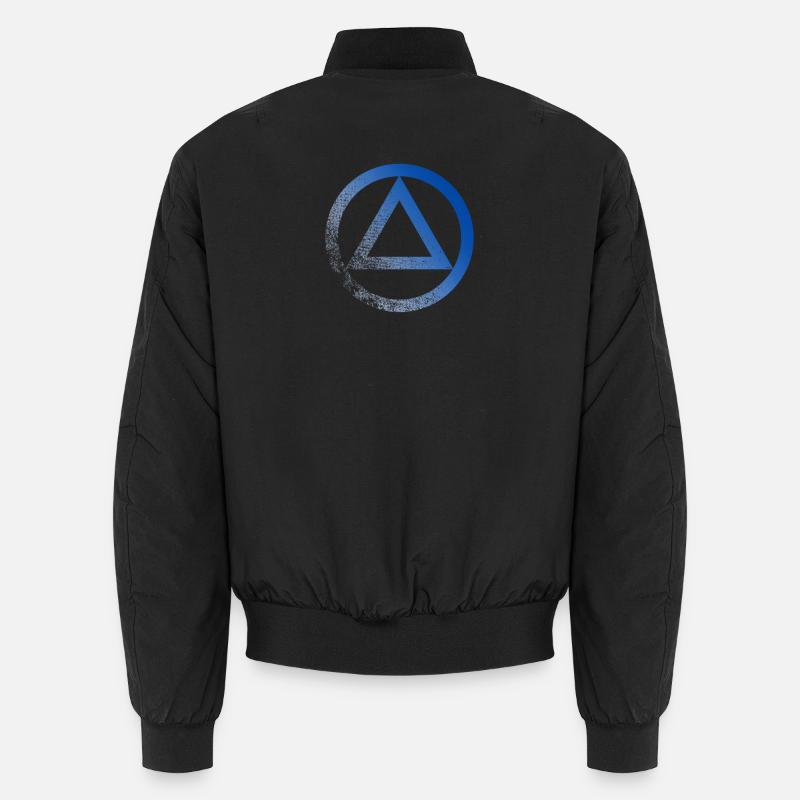 Anonymous alcoholic symbol logo AA NA anti alcohol Unisex Bomber Jacket