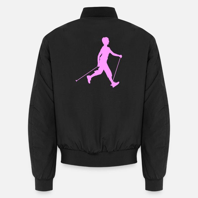 Wanderwandern mit Nordic Walking Unisex Bomberjacke