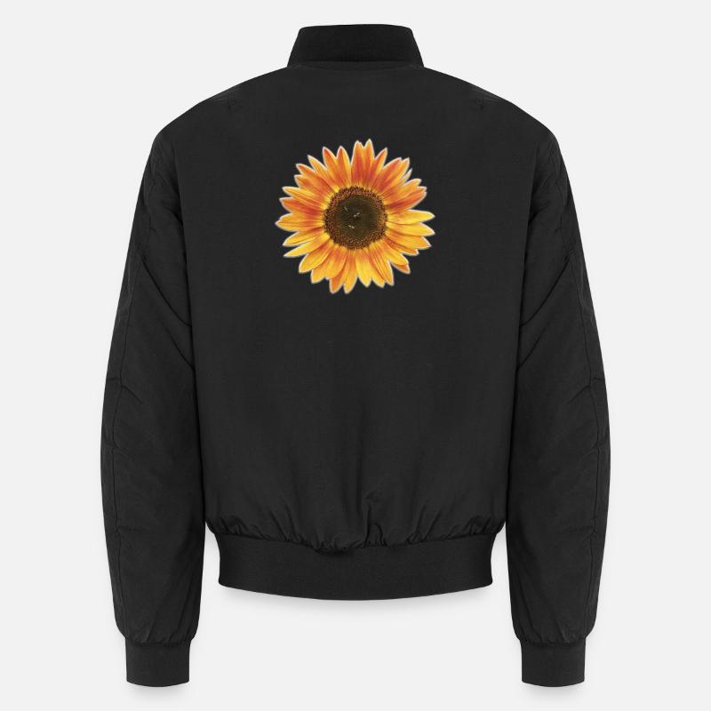 Sunflower with bees Unisex Bomber Jacket