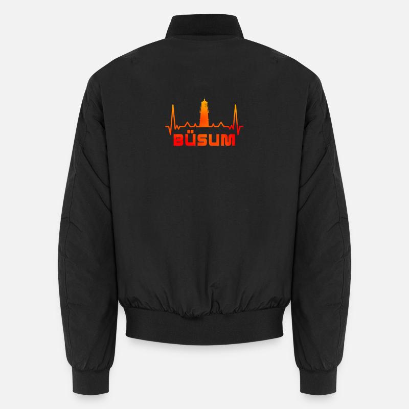 Büsum Leuchtturm Design / Idée cadeau Bomber unisexe
