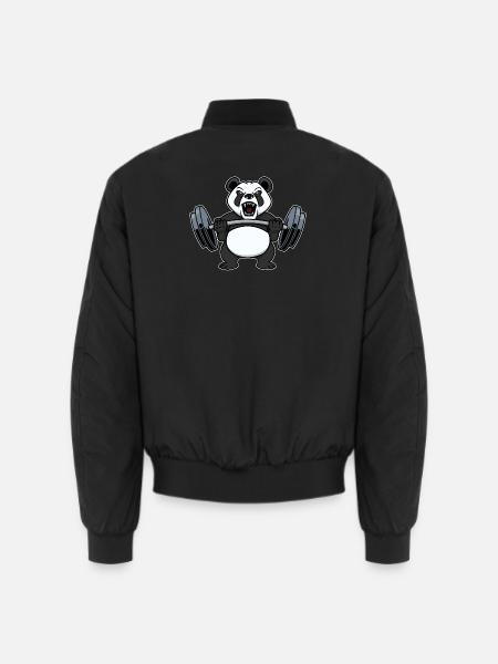Gewichtheben Hanteltraining Fitnessstudio Workout - Unisex Bomberjacke - Schwarz