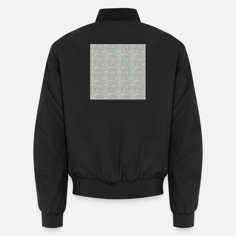 Gemusterter Granitstein in Grautönen - Unisex Bomber Jacket - black