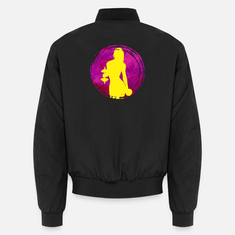Dumbbell workout gym toning workout Unisex Bomber Jacket