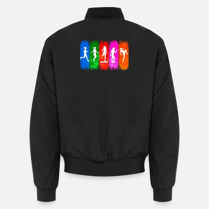 Fitness Training Gym Workout Training - Unisex Bomber Jacket - black