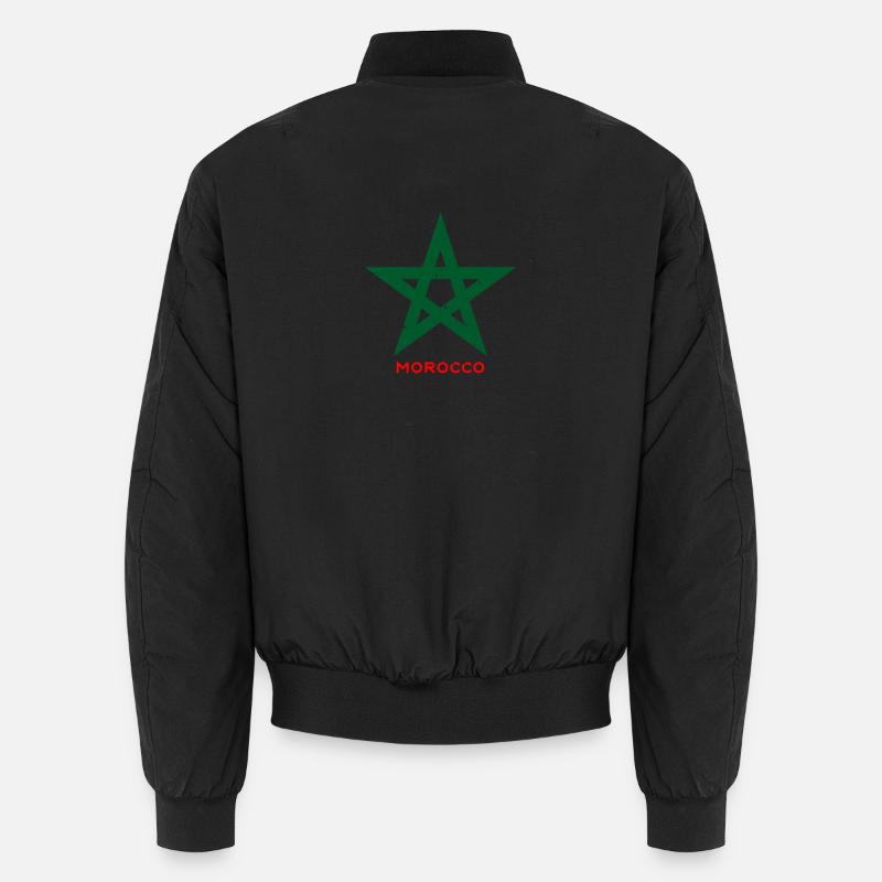 Vert cinq étoiles style marocain Bomber unisexe