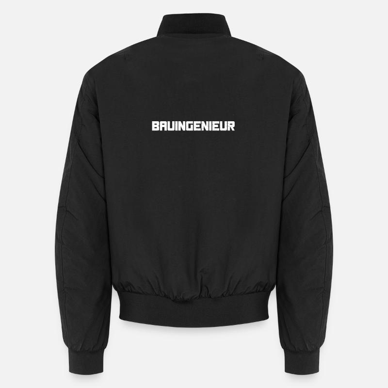 Baungengeur Industrie Blockschrift Unisex Bomberjacke