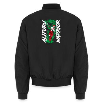 Alifuru Warrior by s2soon - Unisex Bomber Jacket - black - Back - AI Model Male 185 light (185cm)