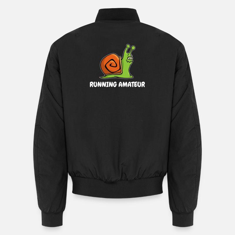 Snail's pace Running Jogging Racing Sports Funny Unisex Bomber Jacket