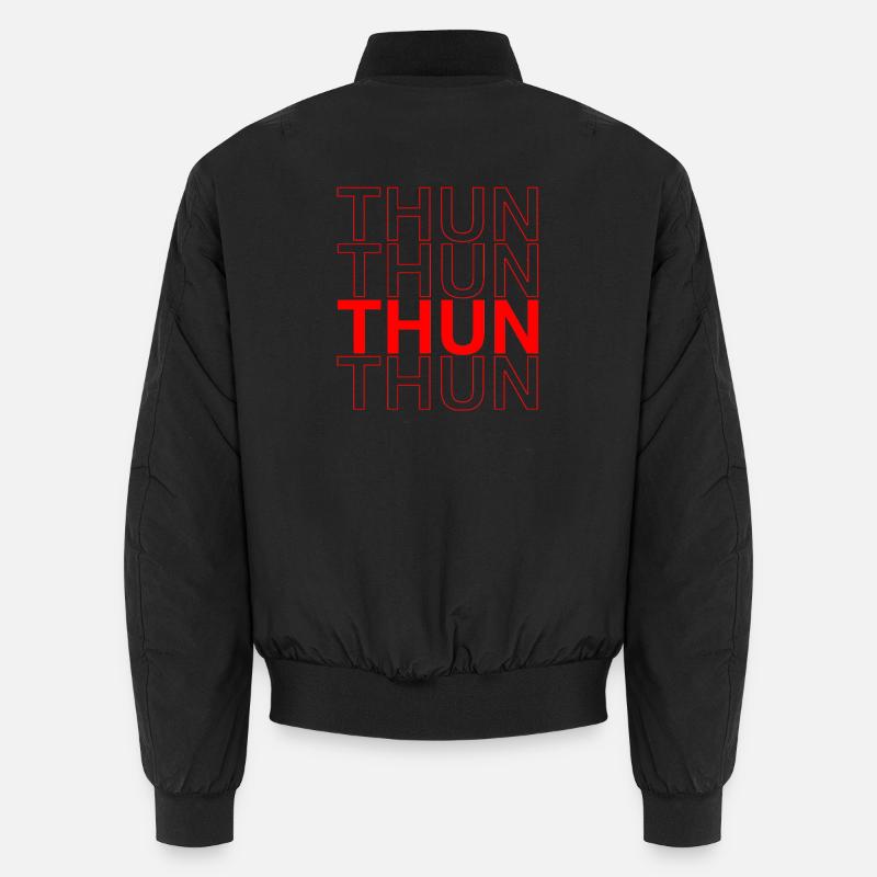 THUN Design - Calligraphie rouge Bomber unisexe
