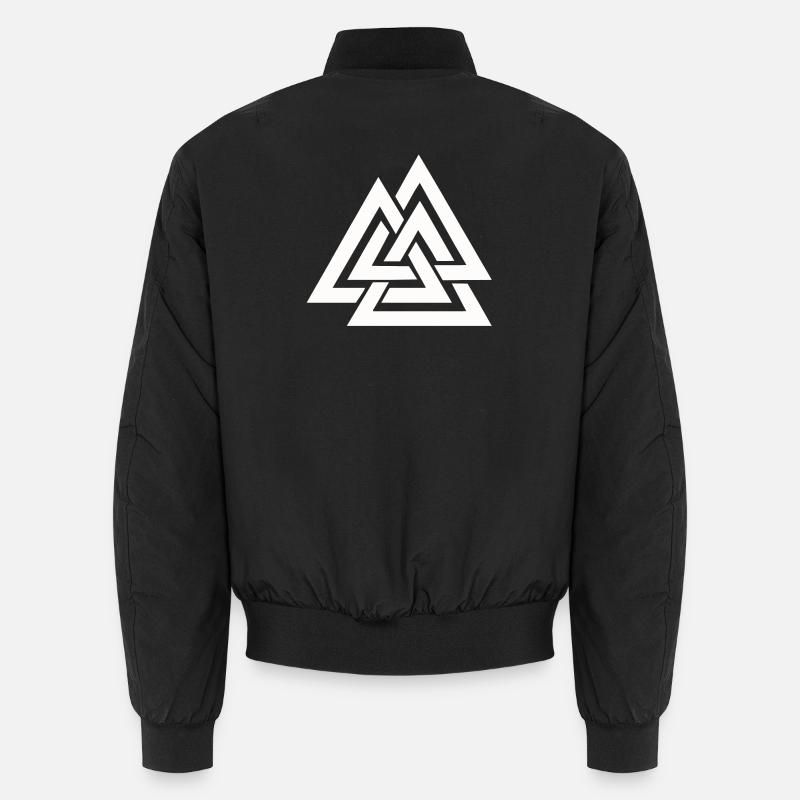 Valknut Vikings - Unisex Bomber Jacket - black