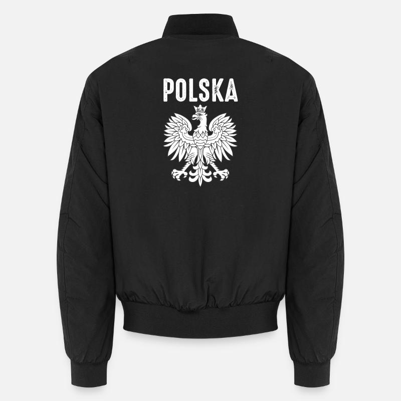 Poland - Unisex Bomber Jacket - black
