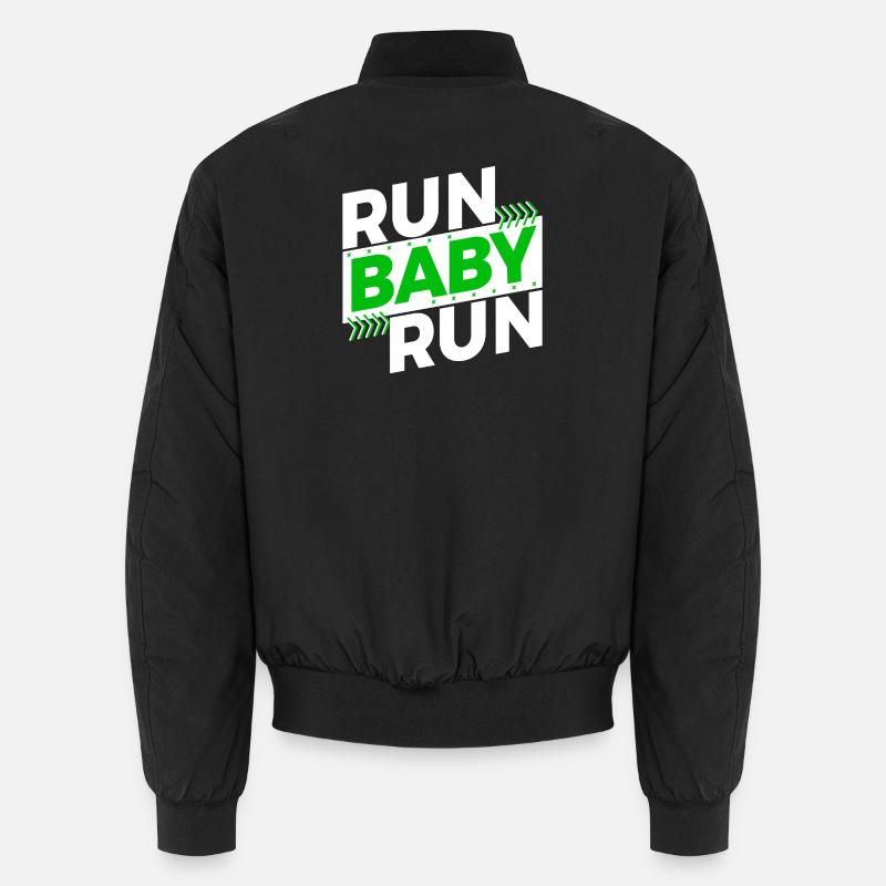 Running Jogging Race Training Endurance Saying Fun Unisex Bomber Jacket