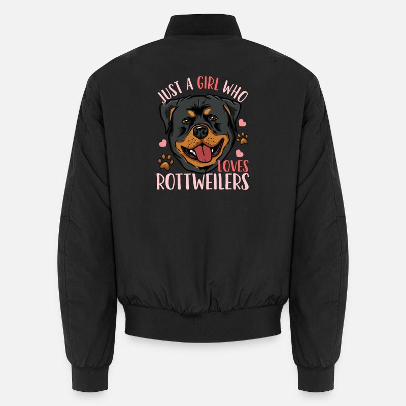 Rottweiler - Bomber unisexe - noir