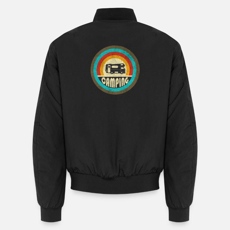 Camping Vintage Design / Geschenkidee Unisex Bomberjacke
