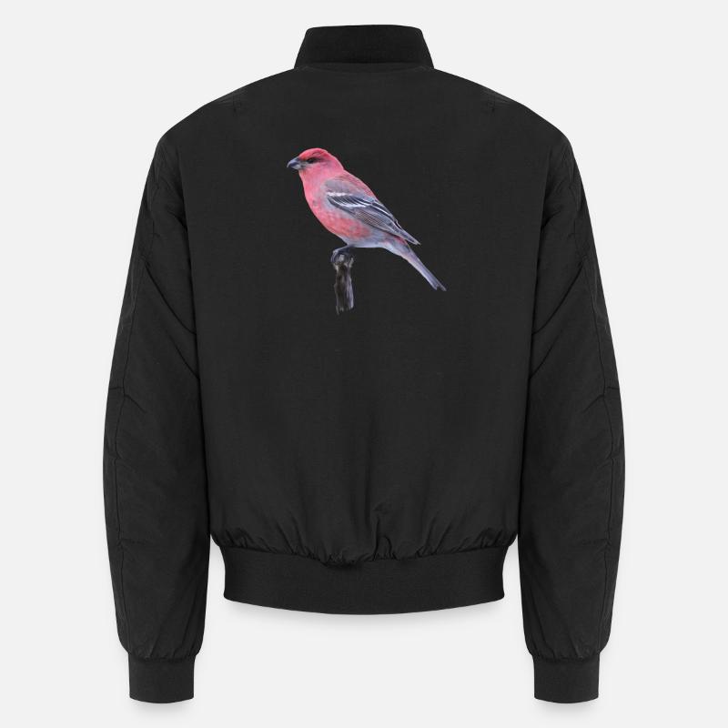 Cardinal aquarelle sur branche - Bomber unisexe - noir