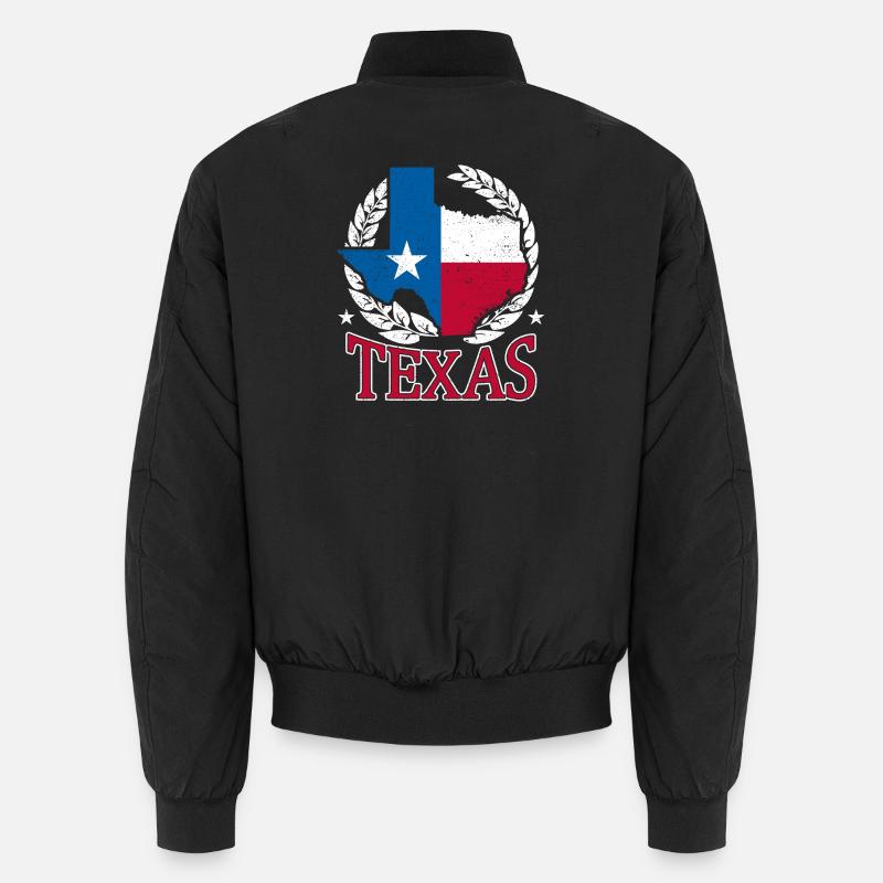 Texas Laurel State Pride - Unisex Bomber Jacket - black