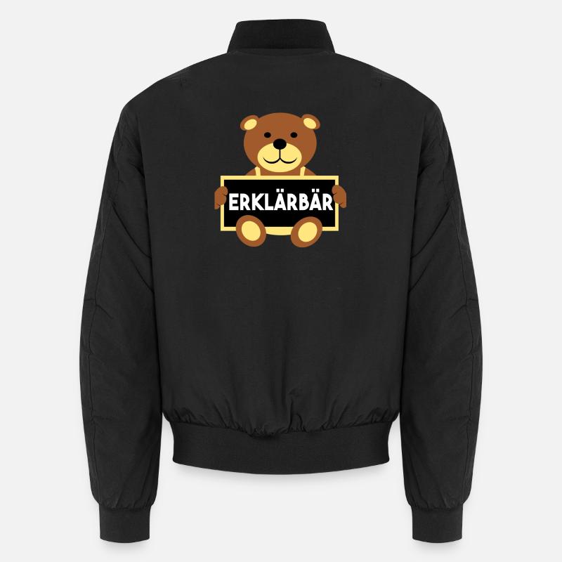 Erklärbär Referendar Lehrer - Unisex Bomberjacke - Schwarz