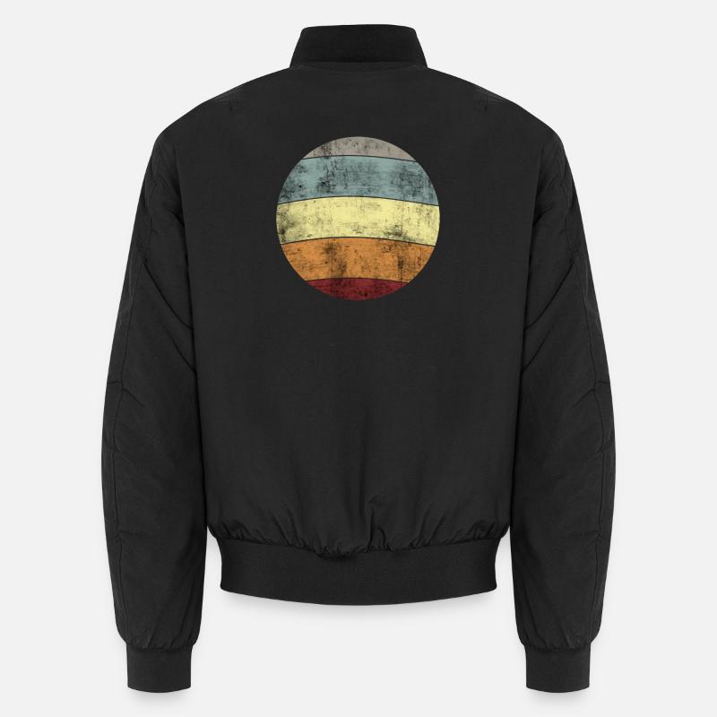 Conception abstraite de ruban vintage Bomber unisexe