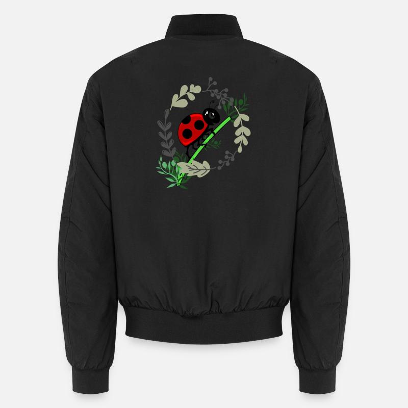 Style de bande dessinée de botanique coccinelle Bomber unisexe