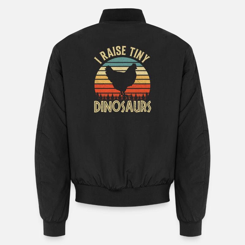 Huhn Hühner - Unisex Bomberjacke - Schwarz