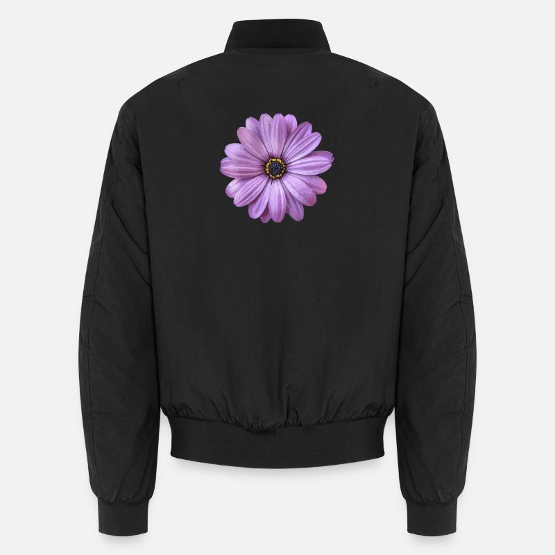 Blume - Unisex Bomberjacke - Schwarz