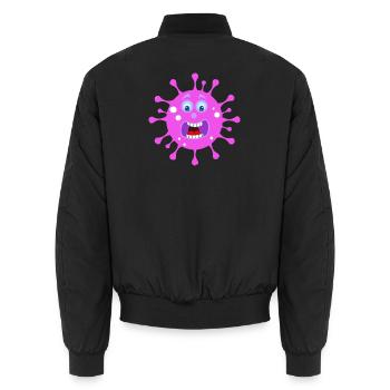 DÉTRUIRE CORONA CORONA BUSTERS VERNIETIG - Bomber unisexe - noir - Dos - AI Model Male 185 light (185cm)